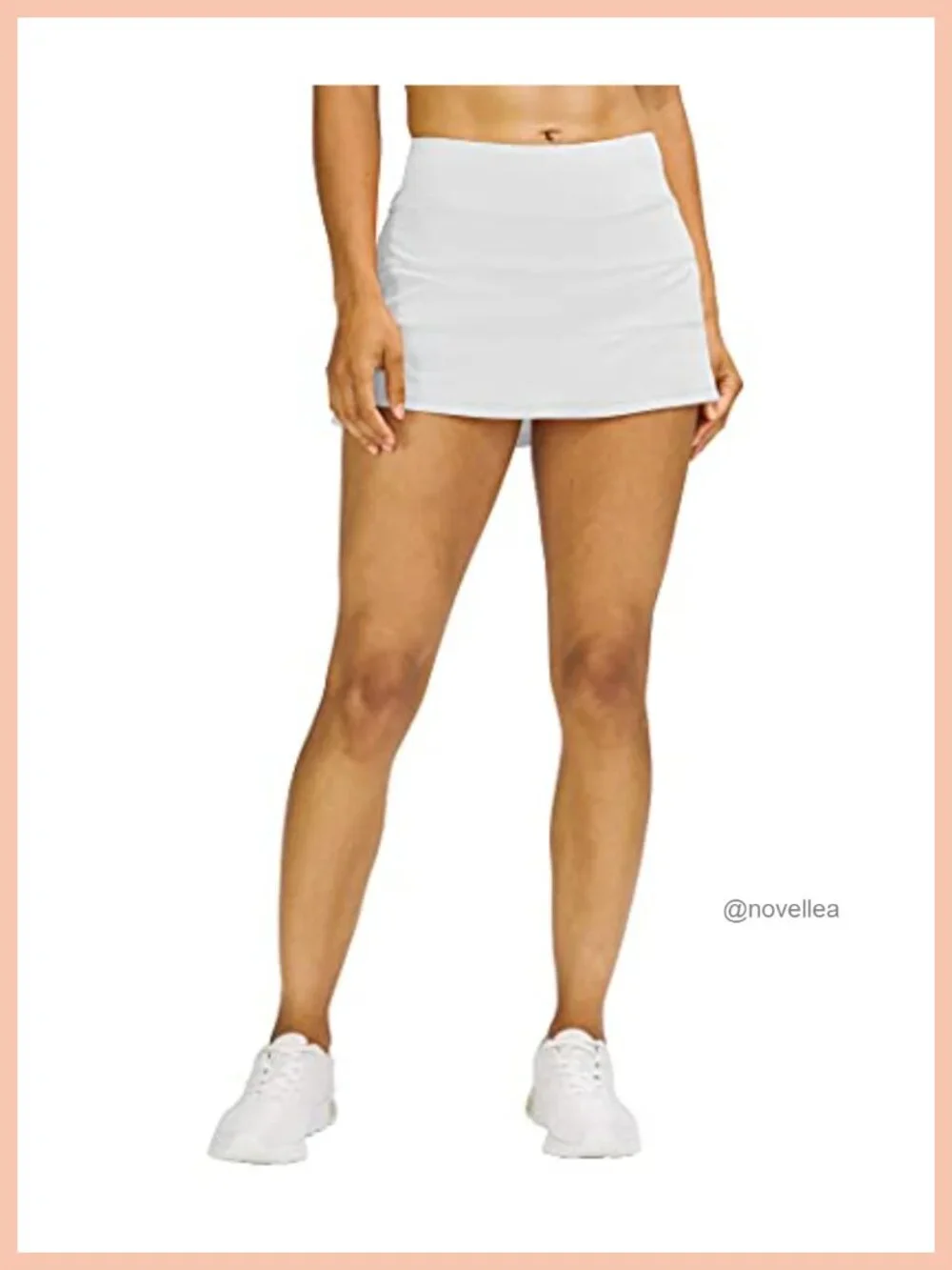 Pleated Tennis Skort with Pockets Built-in Shorts High Waist